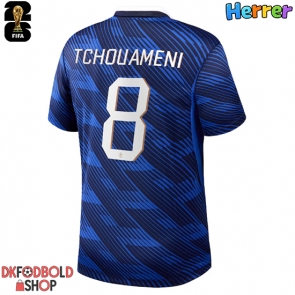 Frankrig Aurelien Tchouameni #8 Hjemmebanetrøje VM 2026 Kort ærmer